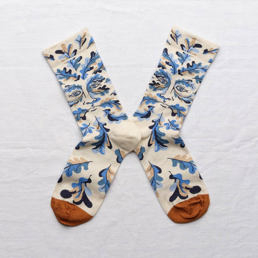NATURAL FIGURE CREW SOCKS