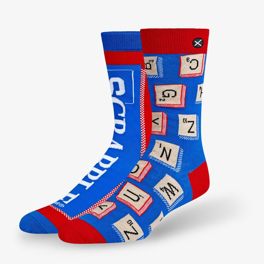 SCRABBLE SPLIT YNISEX CREW SOCKS