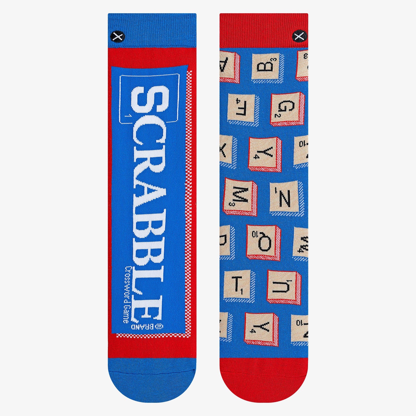 SCRABBLE SPLIT YNISEX CREW SOCKS
