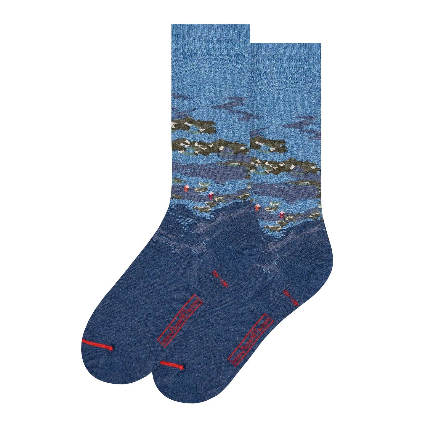 Claude Monet Water Lilies Cotton Crew Socks