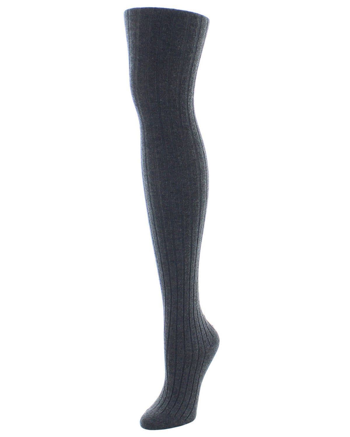 Cashmere Blend Rib Knit Sweater Tights