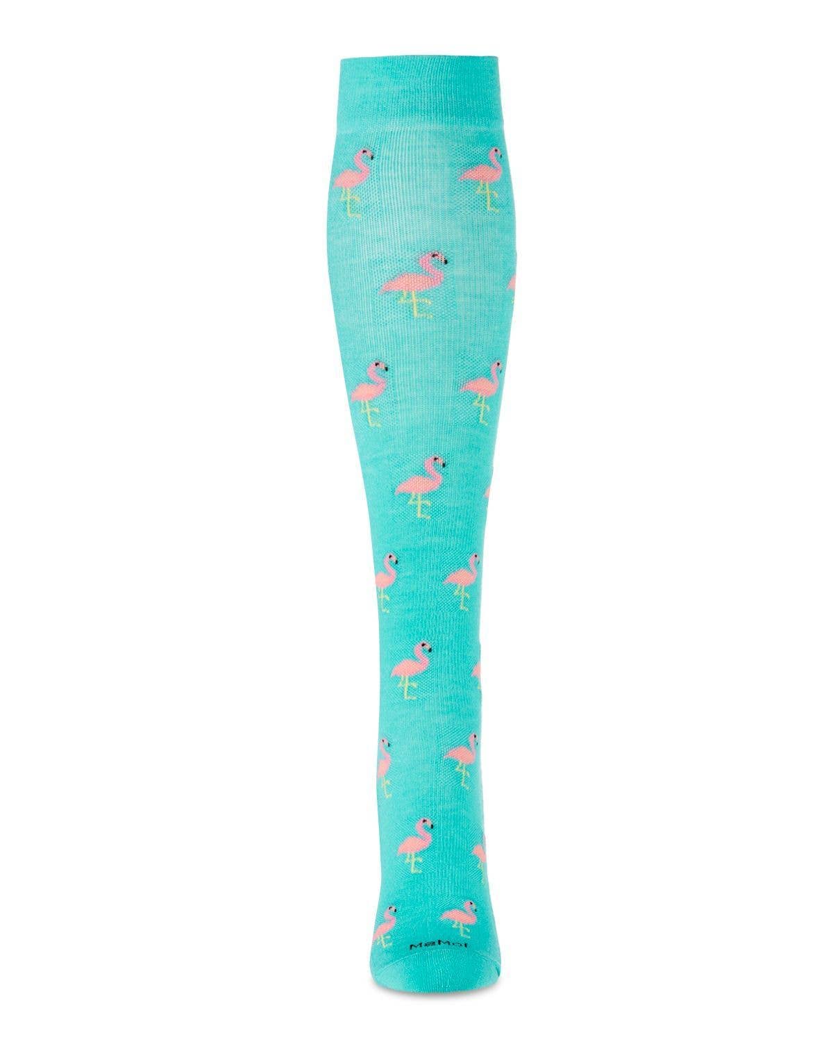 Fancy Flamingo Bamboo Blend 8-15mmHg Graduated Compression Socks