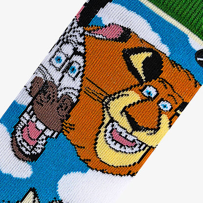 MADAGASCAR SPLIT BIG KIDS CREW SOCKS