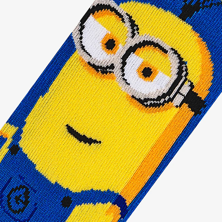 MINIONS SPLIT BIG KIDS CREW SOCKS