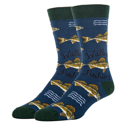 Walleye Men's Cotton Crew Socks