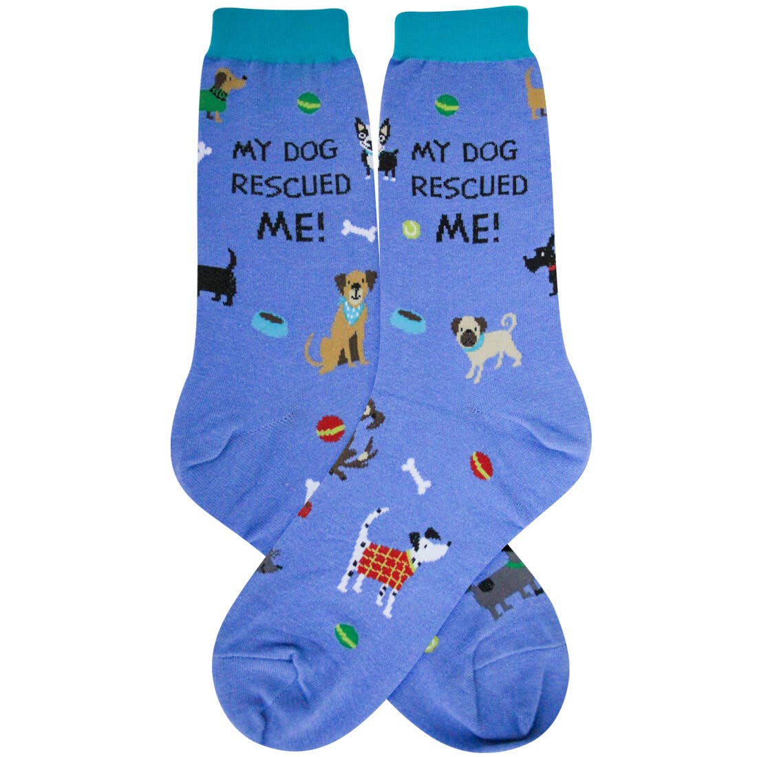 Rescue Dog Women's Cotton Crew Socks