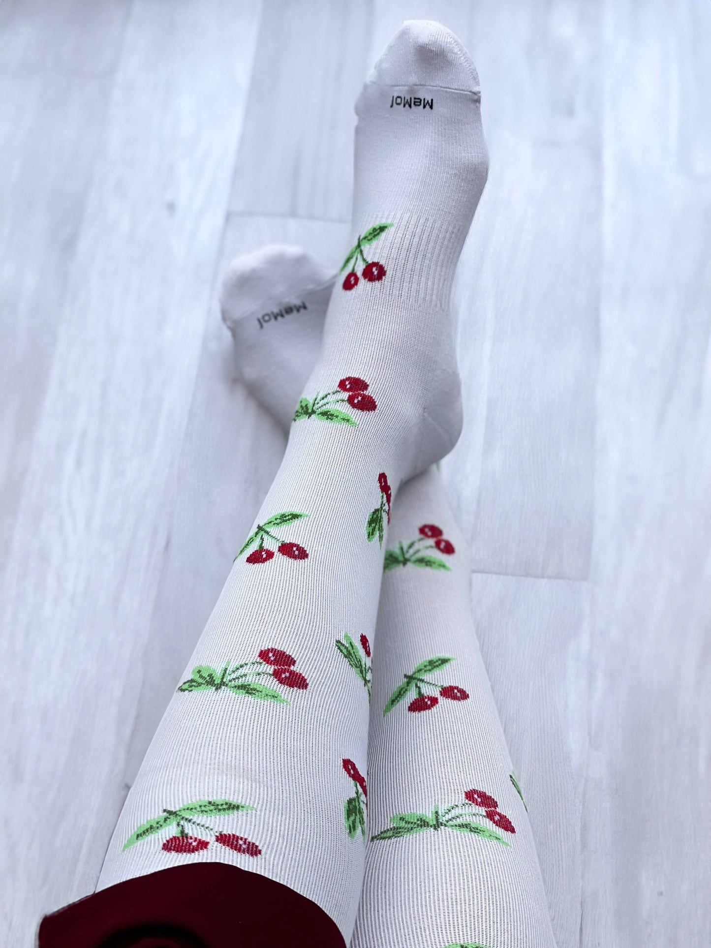 Women's Very Cherry Bamboo Blend 8-15mmHg Graduated Compression Socks