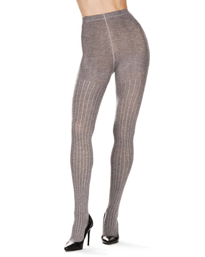 Cashmere Blend Rib Knit Sweater Tights