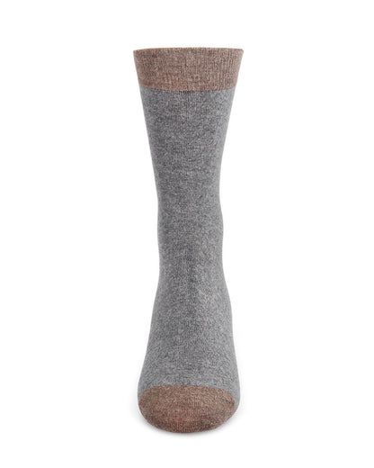 MEN'S FANCY HEELS CASHMERE BLEND CREW SOCKS
