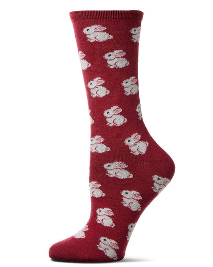 WOMEN'S BUNNIES CASHMERE BLEND CREW SOCKS