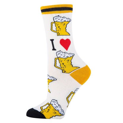 Beer Me Please Women's Cotton Crew Socks