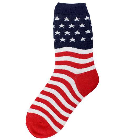 AMERICAN FLAG WOMEN'S CREW SOCKS