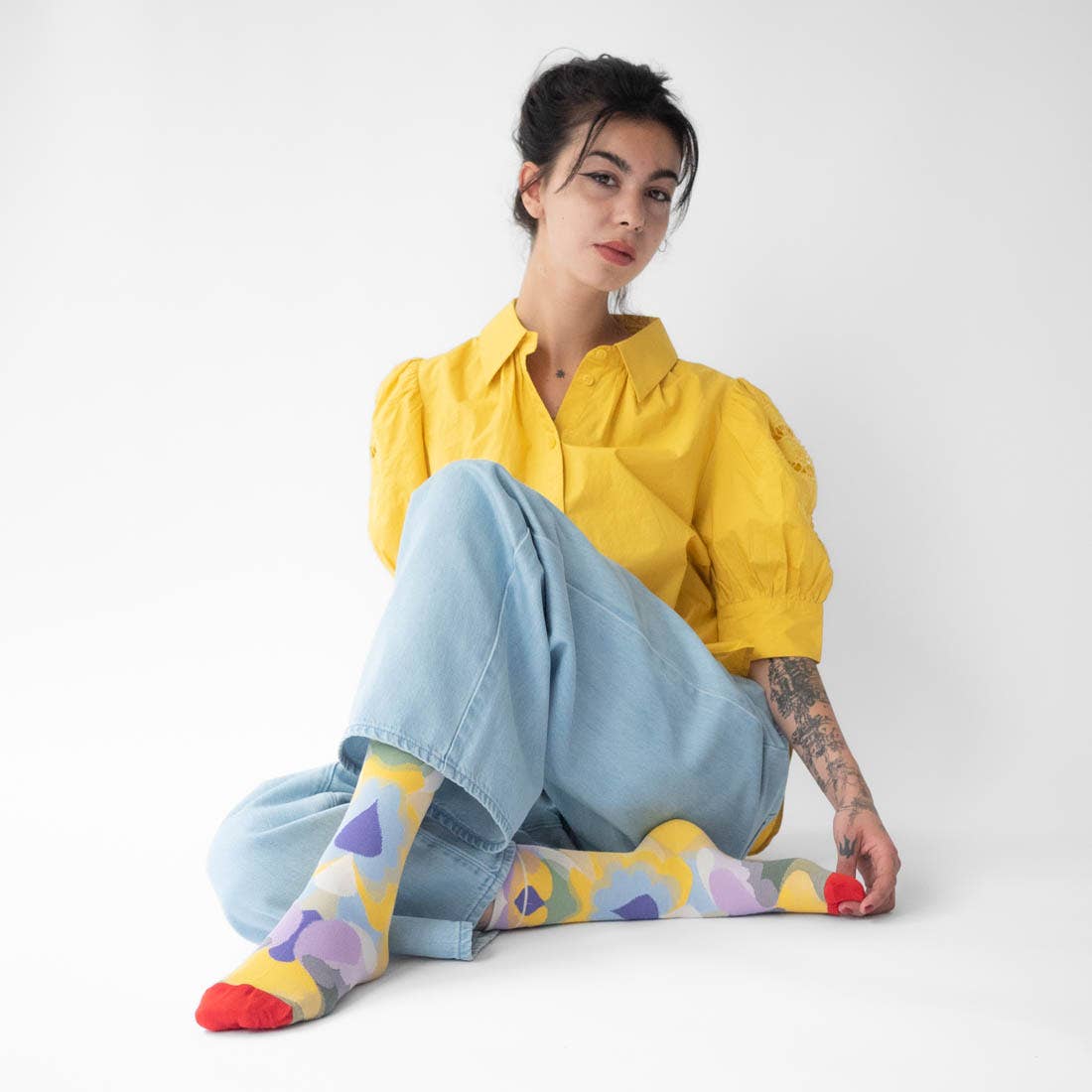 Abstract Natural Sock