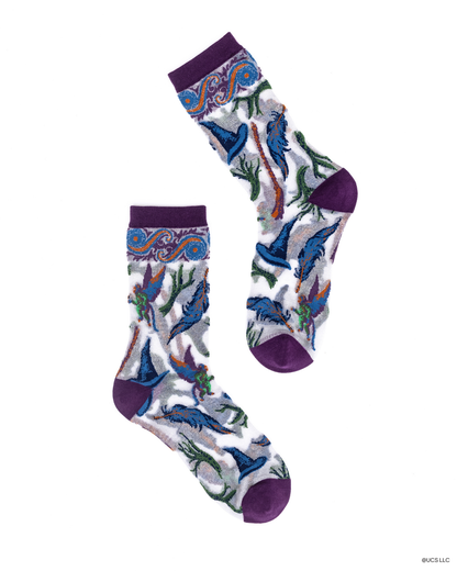Wicked Elphaba's Power Shimmer Sheer Crew Socks