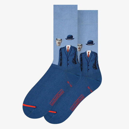 René Magritte The Pilgrim Cotton Crew Socks