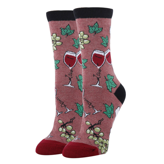 CLOUD WINE WOMEN'S CREW SOCKS