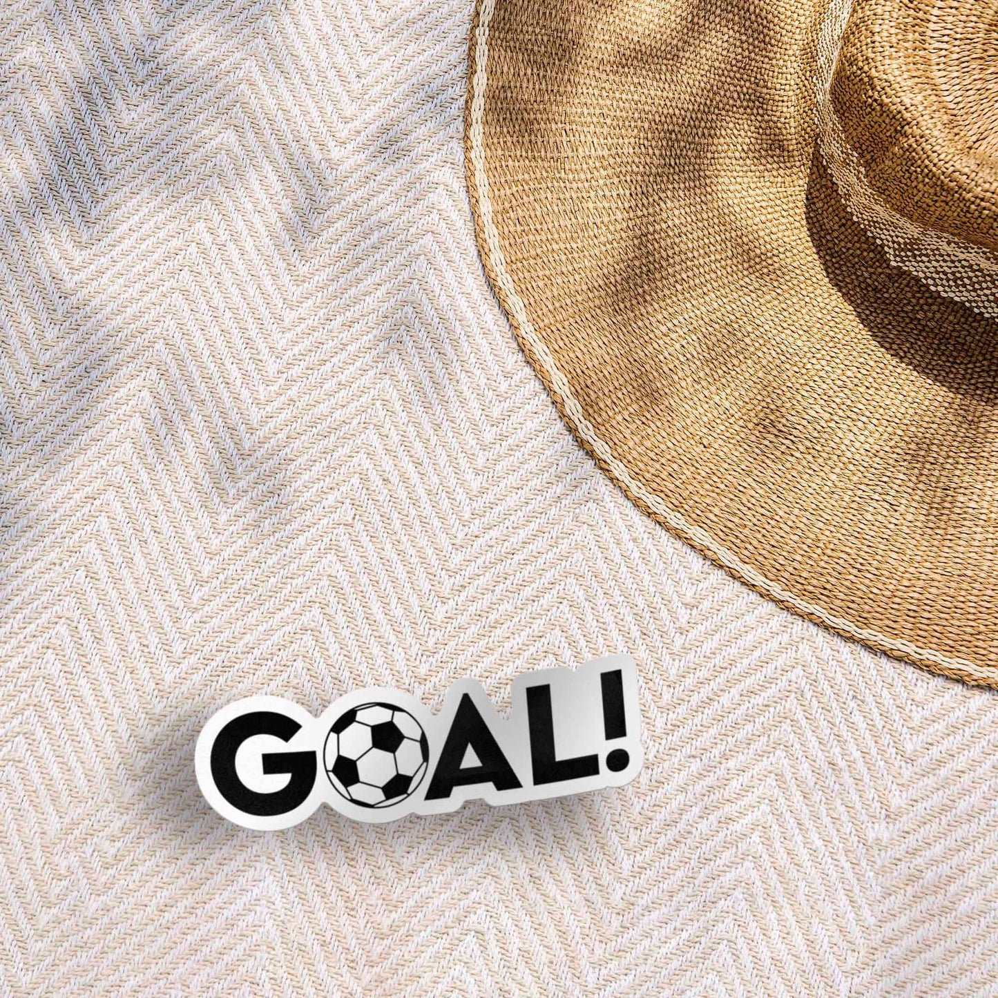 Goal Soccer Ball Sticker - Sports Decal for Water Bottle