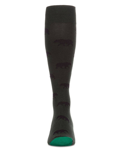 Black Bear Cotton Compression Socks