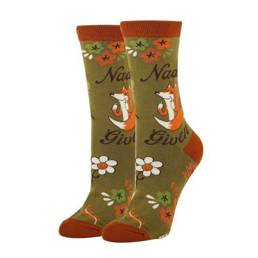 NADA FOX GIVEN WOMEN'S CREW SOCKS