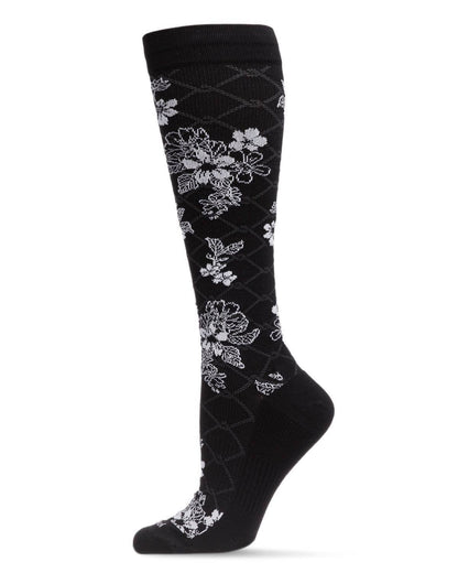 FLORAL LINK NYLON 15-20MMHG GRADUATED COMPRESSION SOCKS