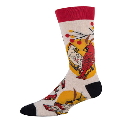 Always Cardinal  Men's Cotton Crew Socks