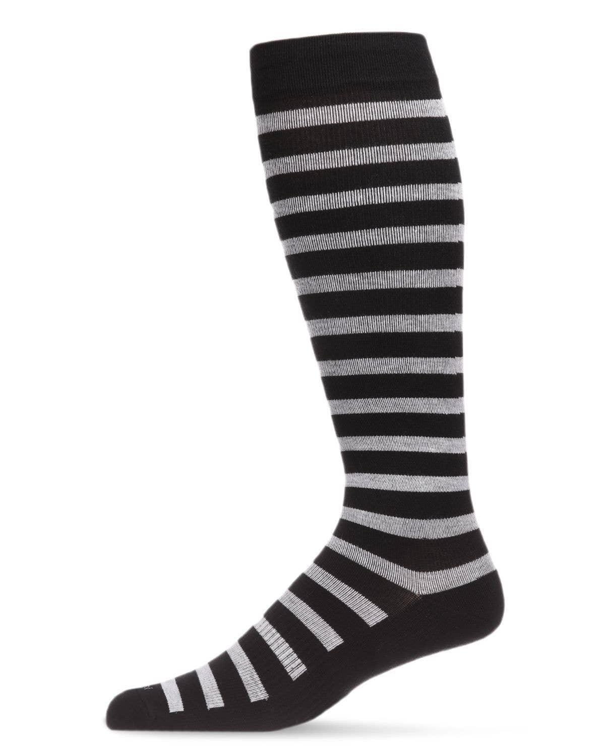 Cabana Stripe Bamboo Blend 8-15mmHg Graduated Compression Socks