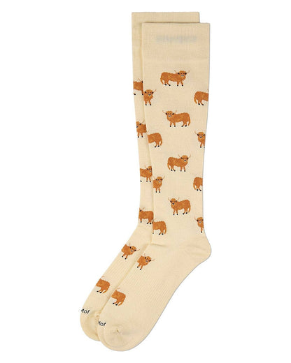 Highland Cow Mens Bamboo Compression Socks