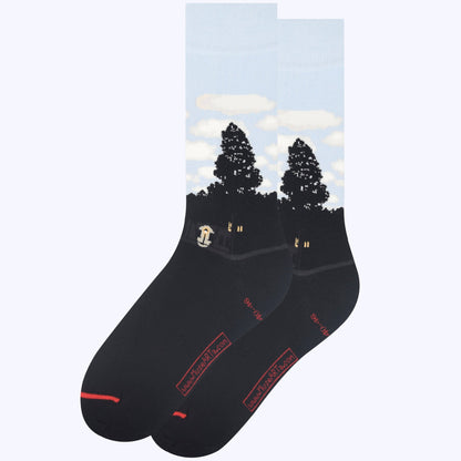René Magritte  The Kingdom of Lights Cotton Crew Socks