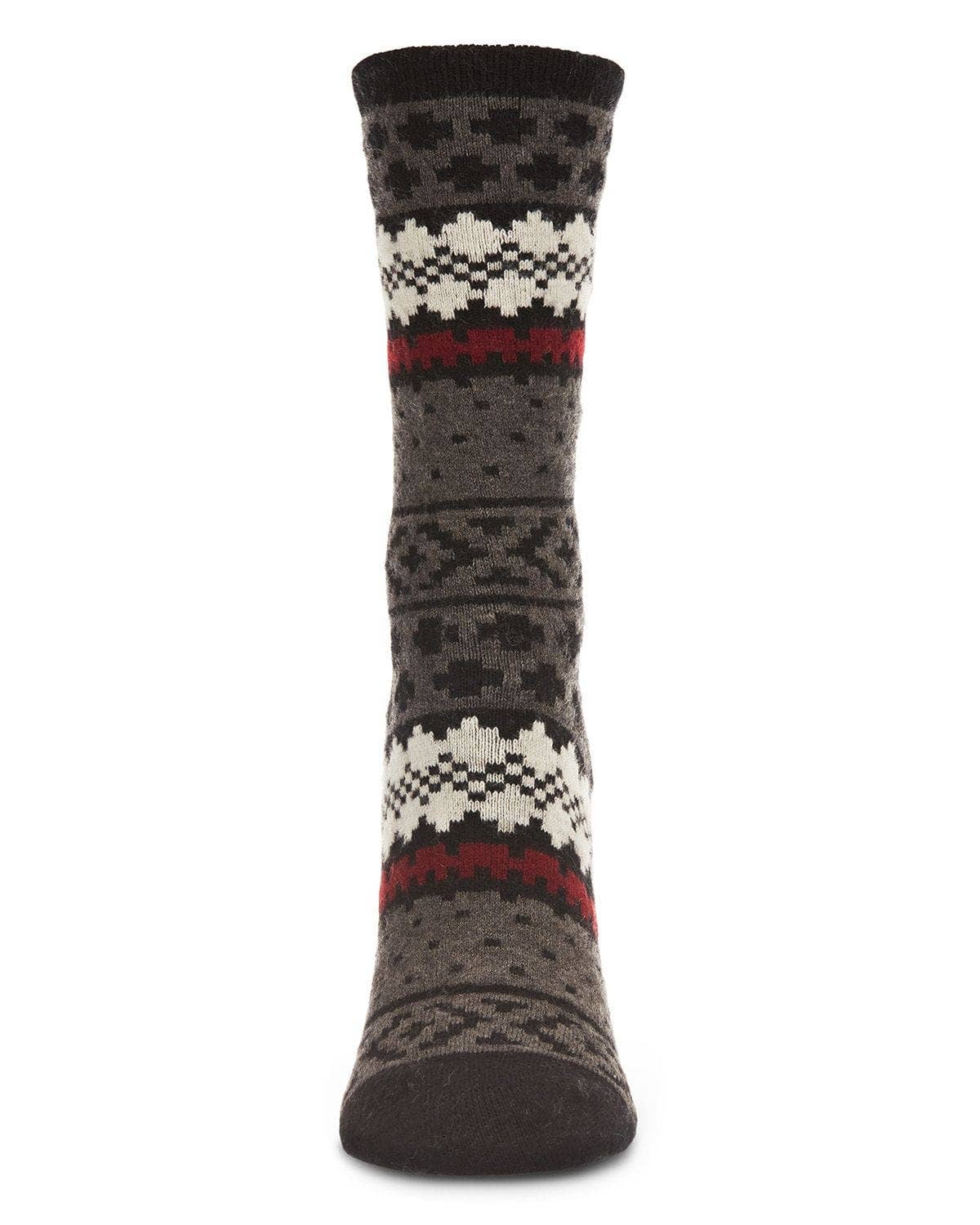 Women's Winter Fairisle Cashmere Crew Socks