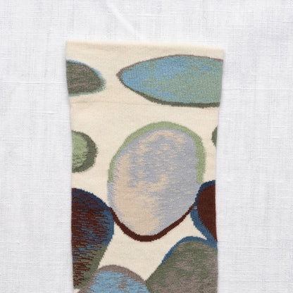 Natural Pebble  Crew Socks