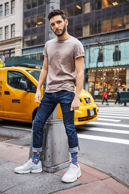 Popcorn Bamboo Blend Men's Crew Socks