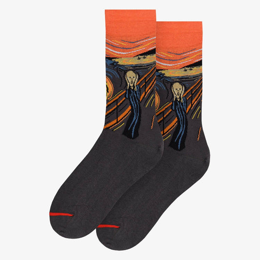 Edvard Munch The Scream Cotton Crew Socks