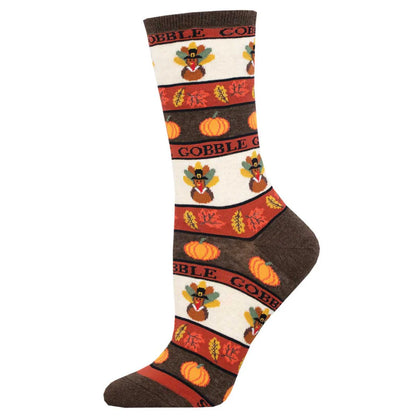GOBBLE GOBBLE WOMEN'S CREW SOCKS