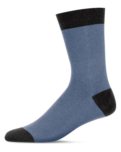 MEN'S FANCY HEELS CASHMERE BLEND CREW SOCKS