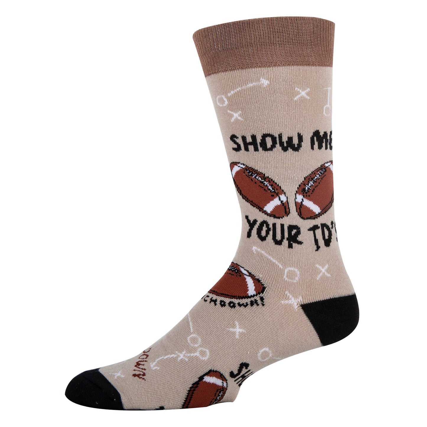 TOUCHDOWN MEN'S CREW SOCKS