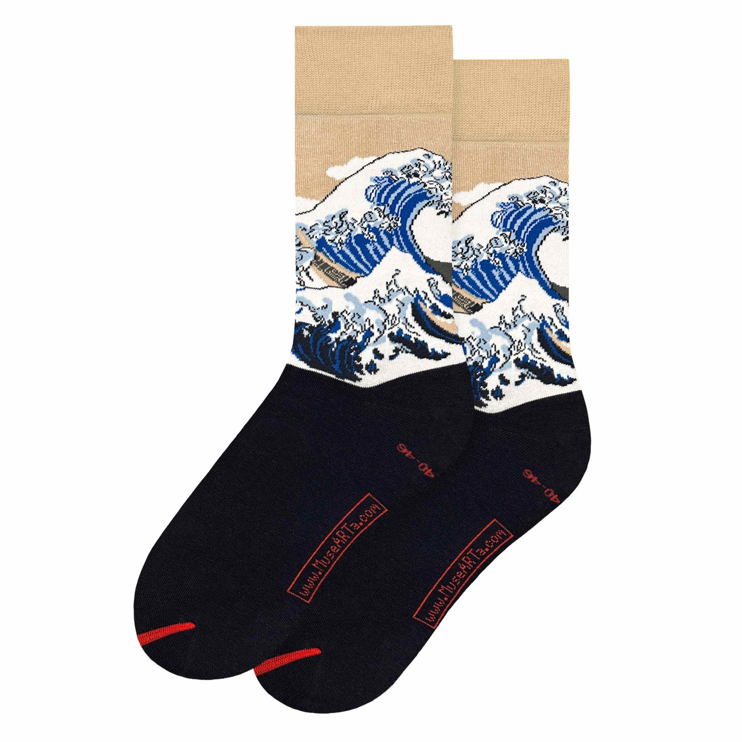 Katsushika Hokusai Great Wave Cotton Crew Socks