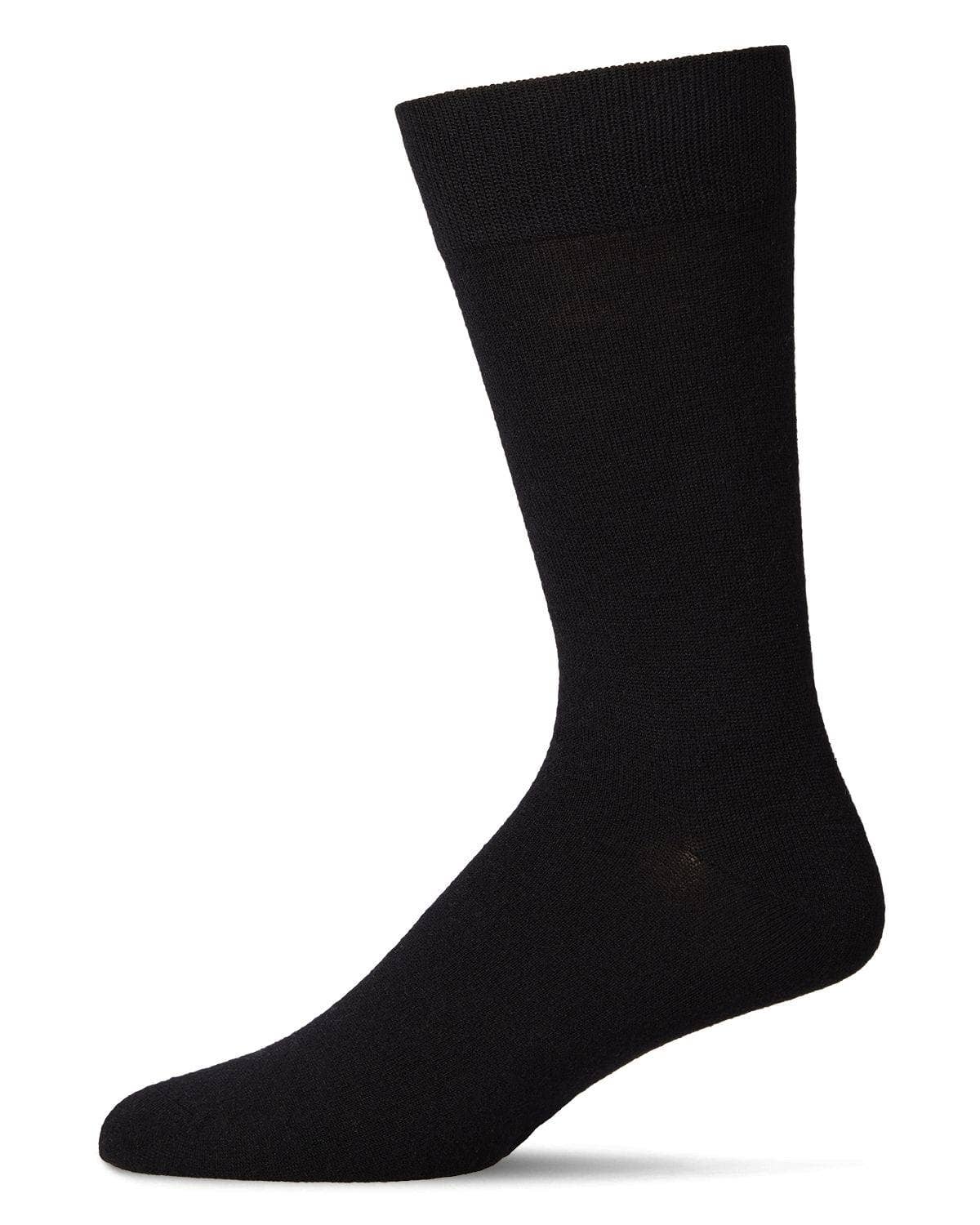 MEN'S SOLID CASHMERE BLEND EVERYDAY CREW SOCKS