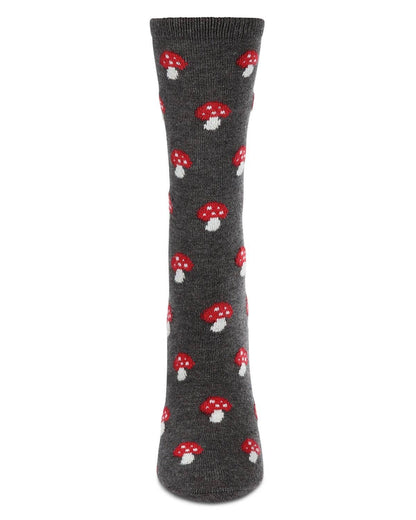 WOMEN'S SOFT MUSHROOM CASHMERE CREW SOCKS
