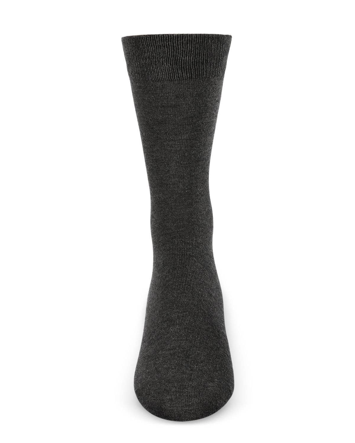 MEN'S SOLID CASHMERE BLEND EVERYDAY CREW SOCKS