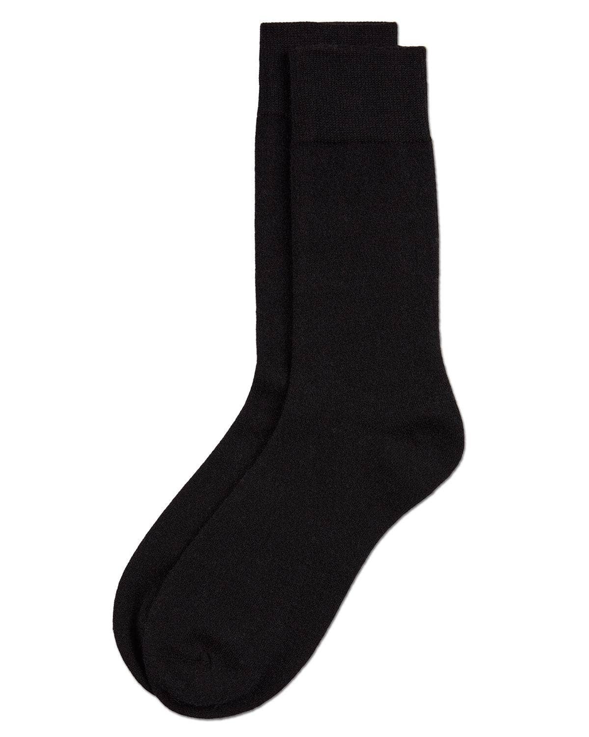 MEN'S SOLID CASHMERE BLEND EVERYDAY CREW SOCKS