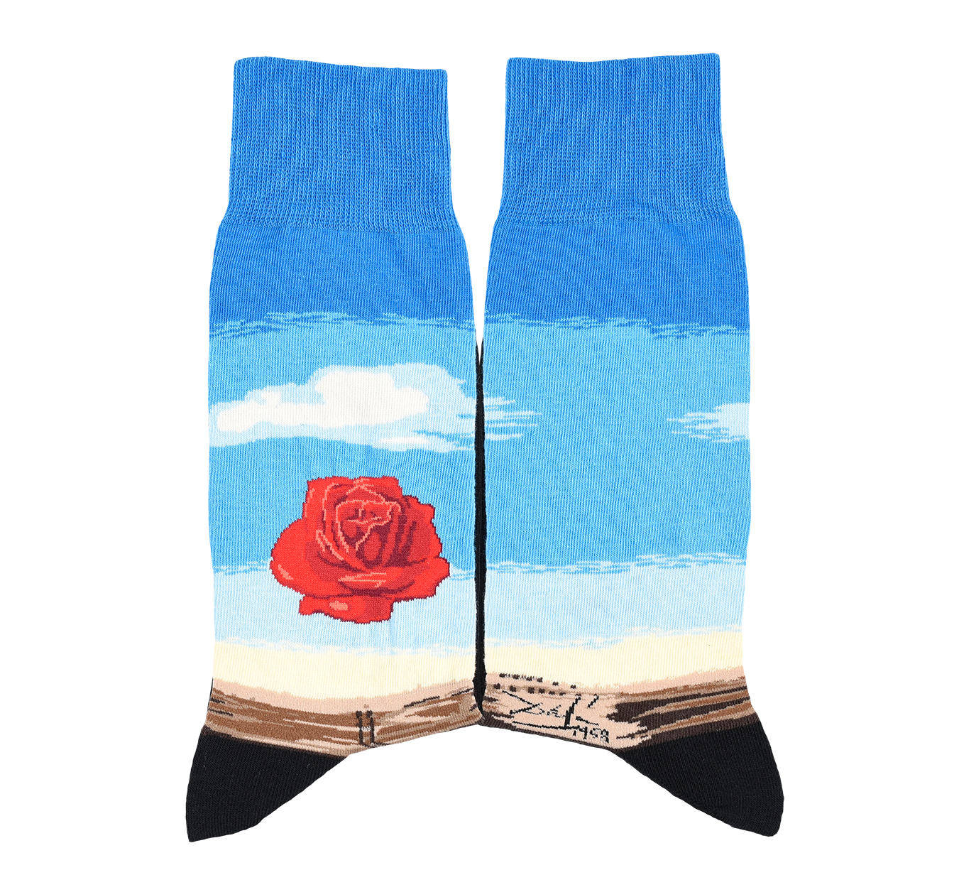 Salvador Dalí - The Meditative Rose Cotton Crew Socks