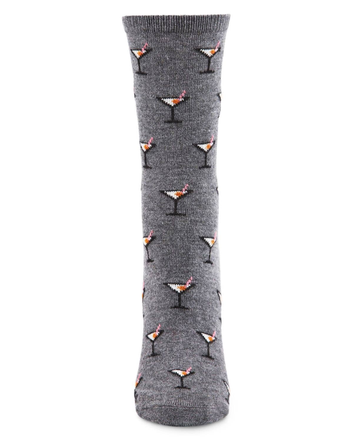WOMEN'S MARTINI CASHMERE BLEND CREW SOCKS