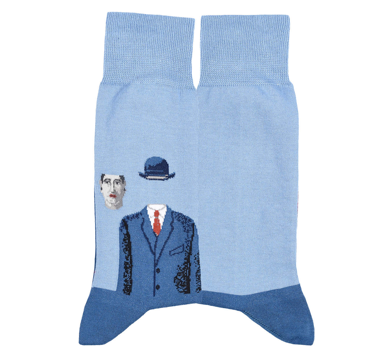 René Magritte The Pilgrim Cotton Crew Socks