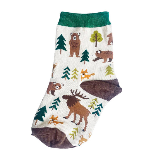 Children's Novelty Woodland Creatures Cotton Crew Socks