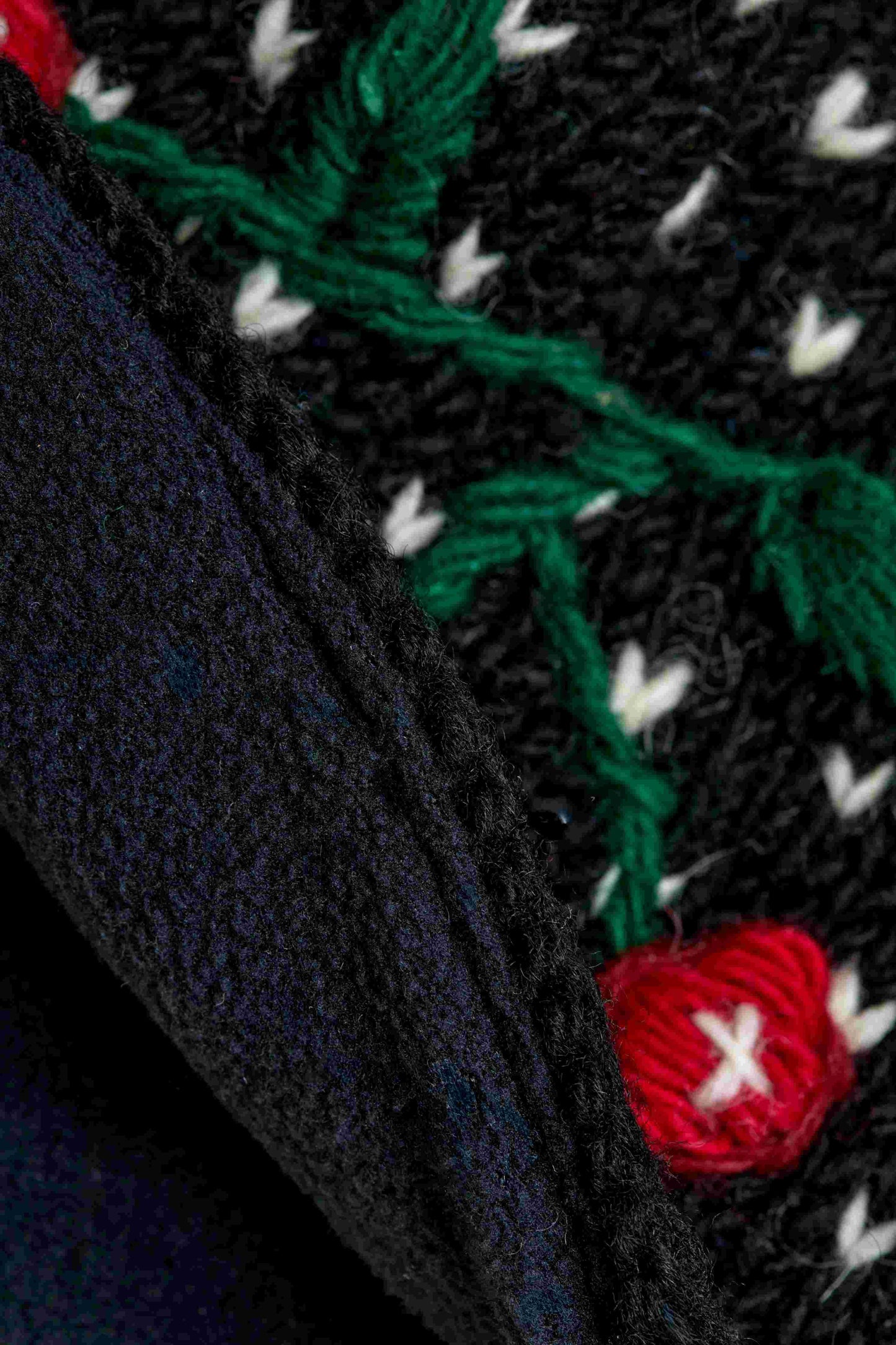 Cherries Noir Knit Headband