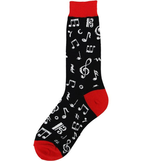 DANCING NOTES MEN'S CREW SOCKS