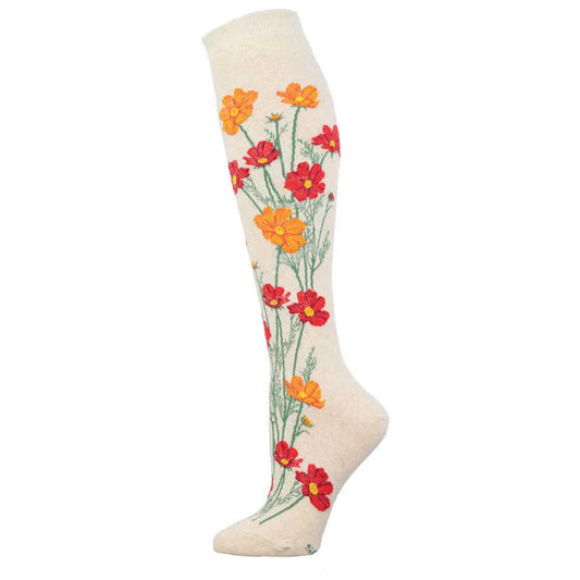 WHERE THE WILDFLOWERS GROW KNEE HIGH SOCKS