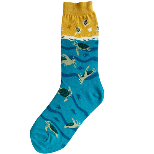 SEA TURTLES WOMEN'S CREW SOCKS