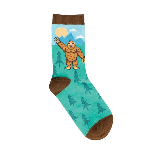 PEACE OUT BIGFOOT KID'S CREW SOCKS