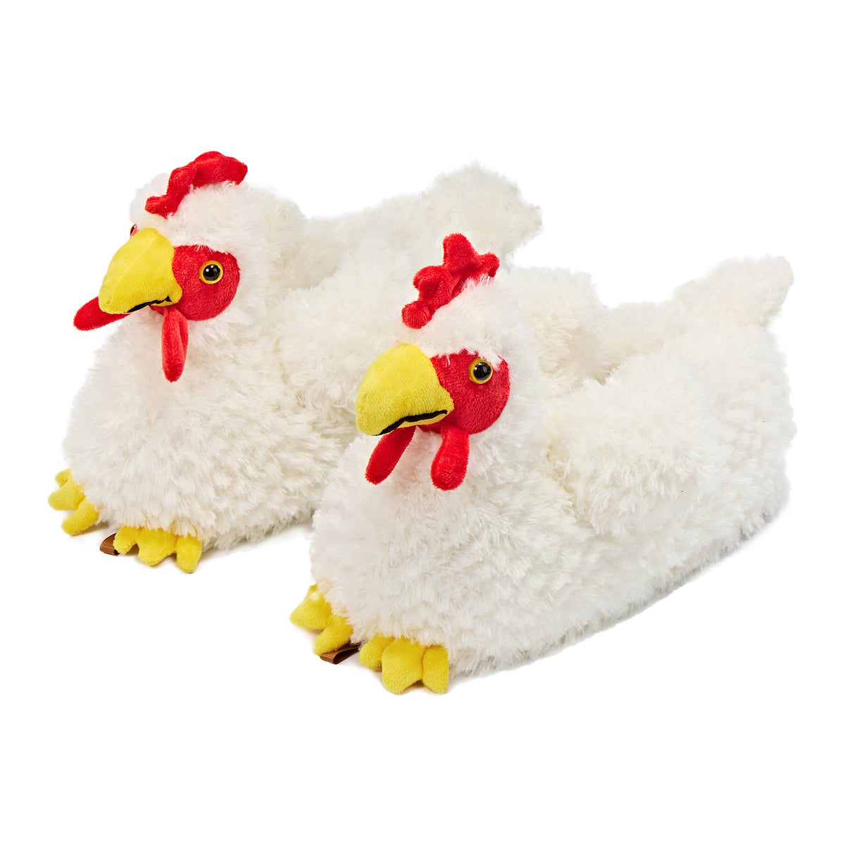 Tootsie the Chicken 3 Women's Funny Fluffy Cozy Slippers